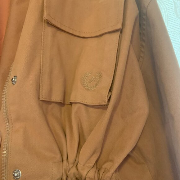 Victoria's Secret PINK Cargo Utility Jacket Size XL Color Toffee - Picture 6 of 8